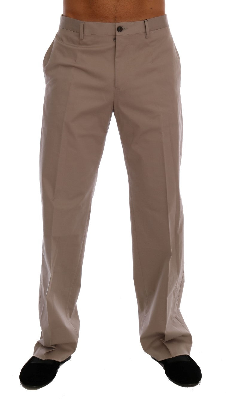 Dolce & Gabbana 96% Cotton chinos in beige