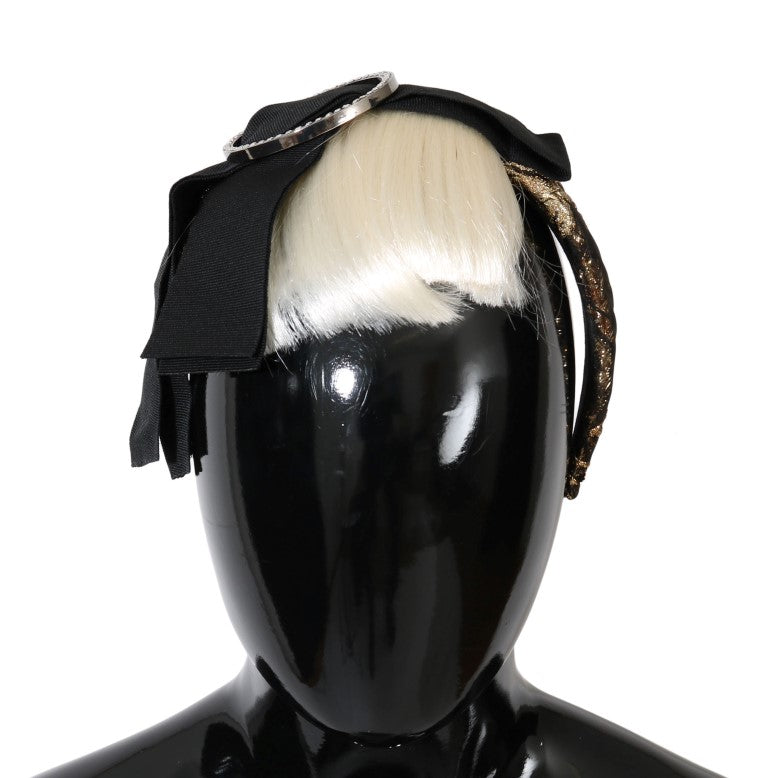 Dolce & Gabbana 10% Acrylic headband in black