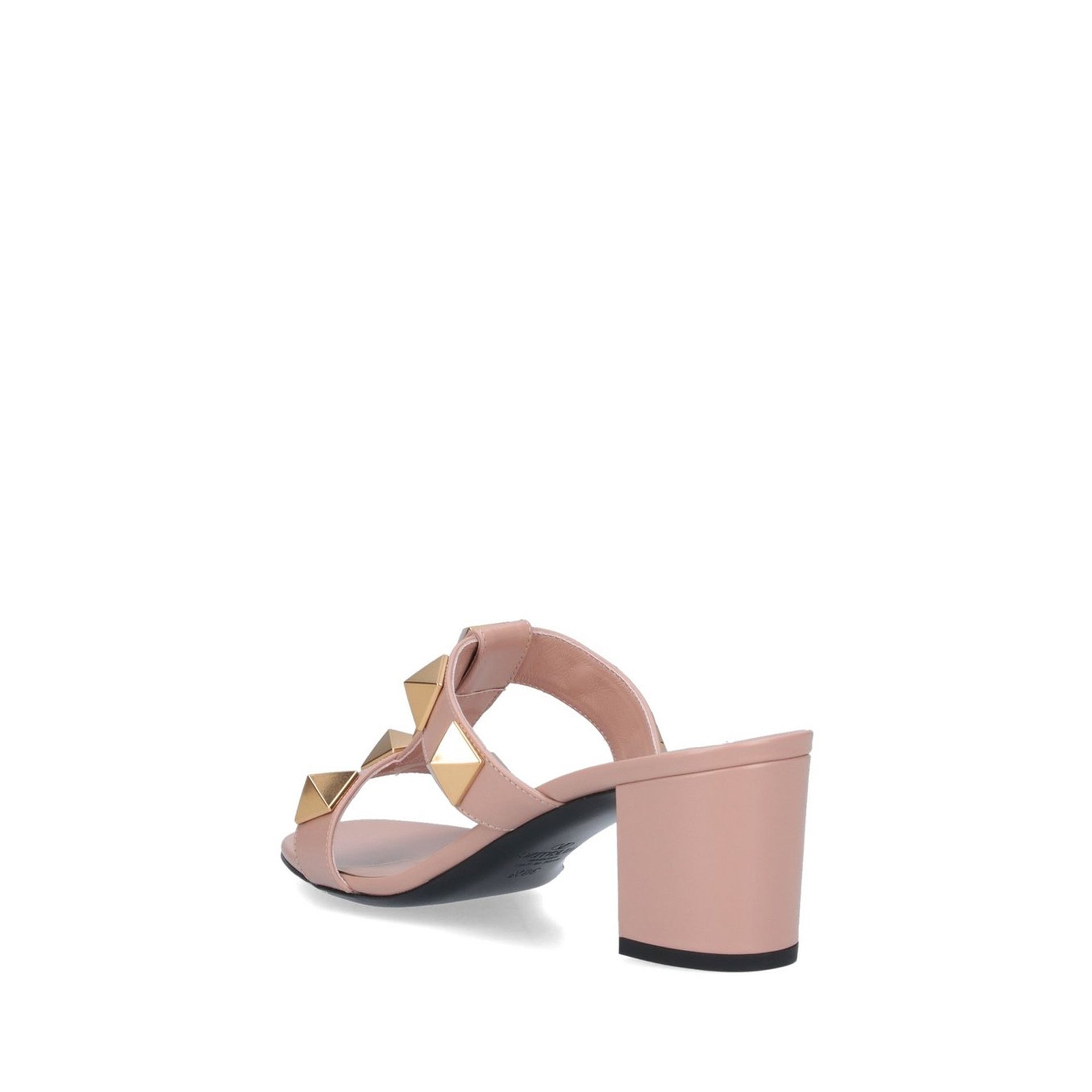 Garavani Roman Stud Sandals Beige Calf Leather