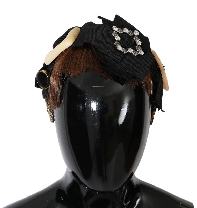 Dolce & Gabbana 30% Cotton hair band in black