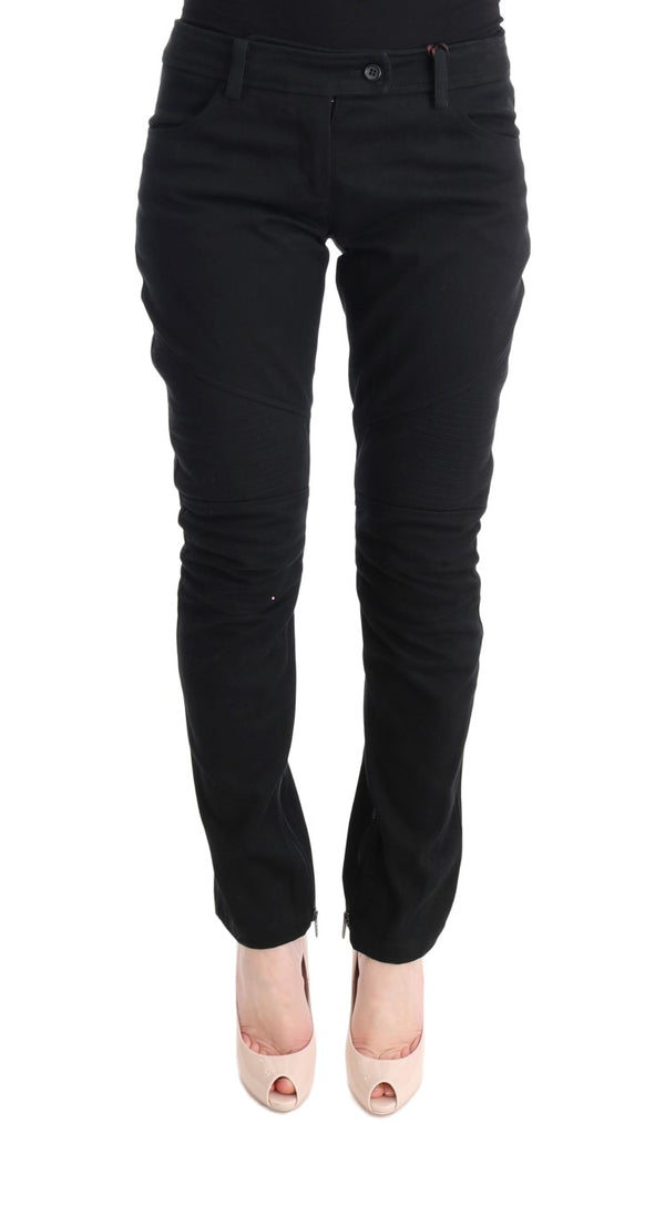 Ermanno Scervino 100% Cotton trousers in black