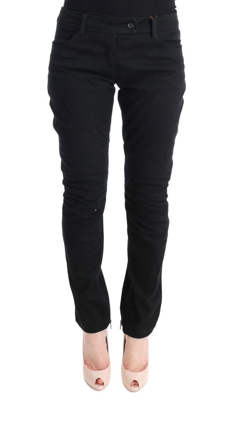 Ermanno Scervino 100% Cotton trousers in black