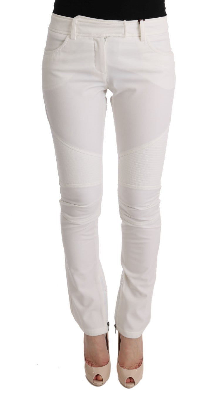 Ermanno Scervino 100% Cotton trousers in white