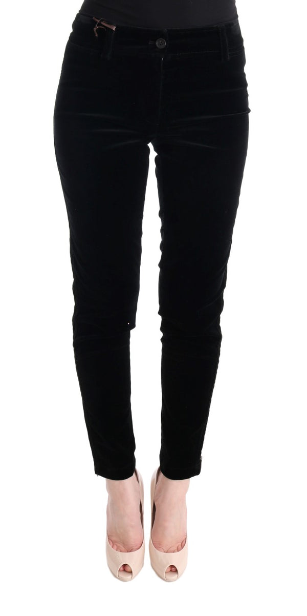 Ermanno Scervino 77% Viscose trousers in black