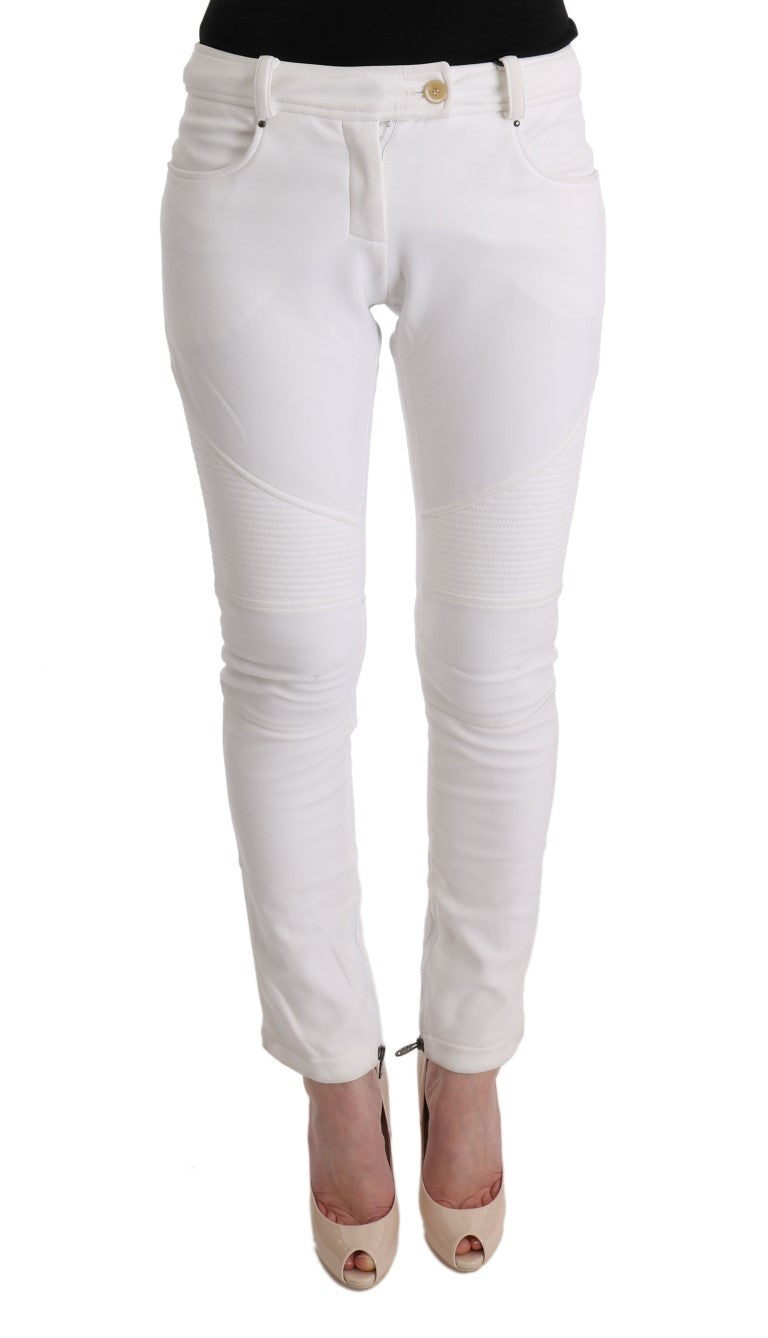 Ermanno Scervino 100% Cotton trousers in white