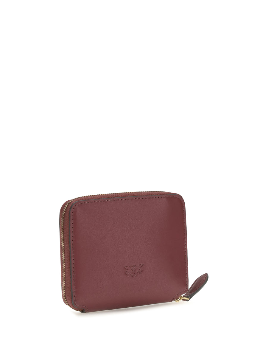 Leather Zip-Around Wallet, Antique Gold Ribes Intenso/antique Calf (bos Taurus) Wallets & Purses