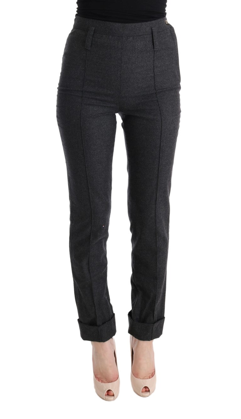 Ermanno Scervino 79% Virgin wool trousers in gray