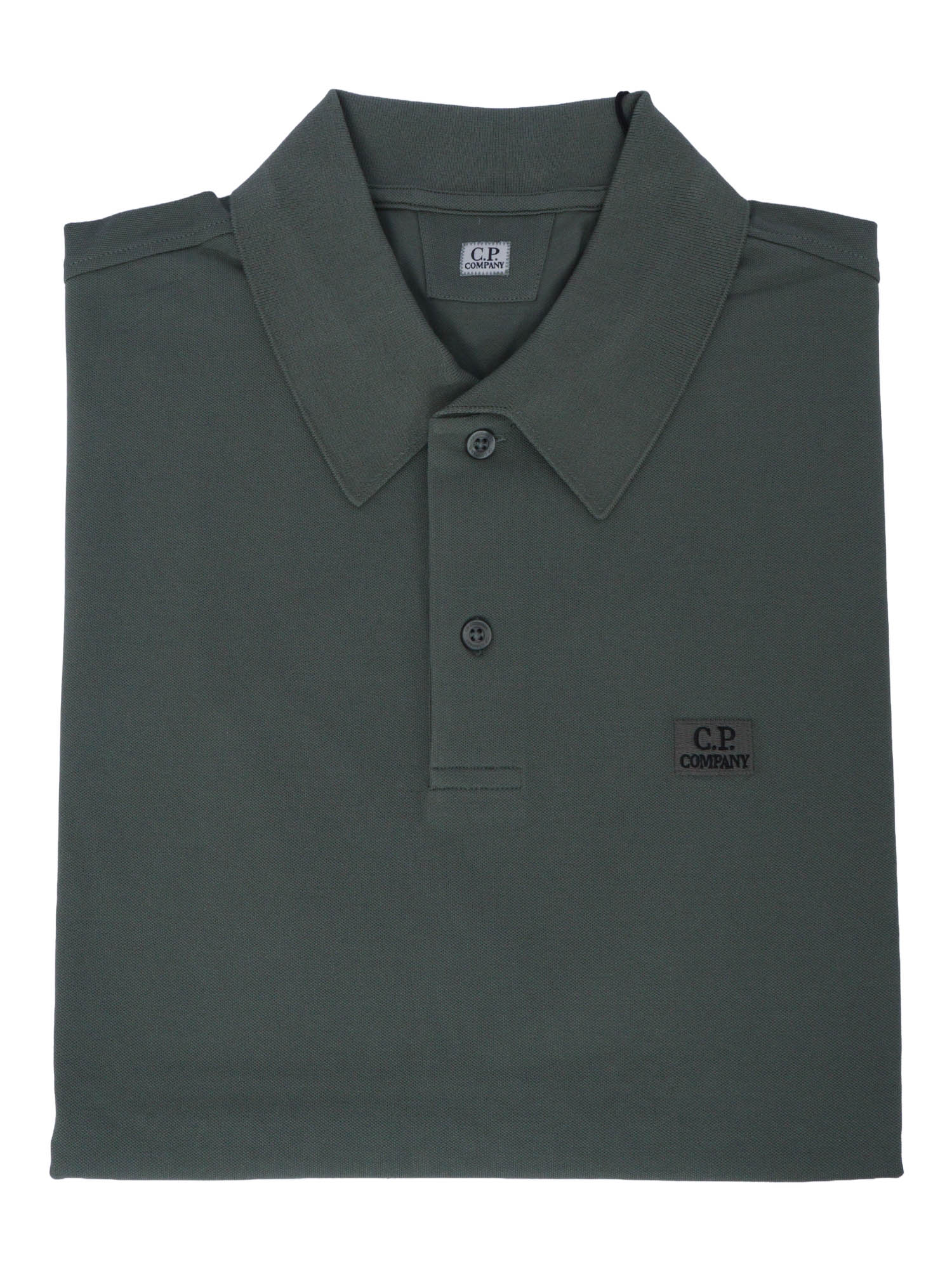 Polo - Short Sleeve Green Cotton Elastane Shirt