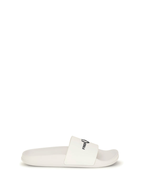 Rubber Slides White Sandal
