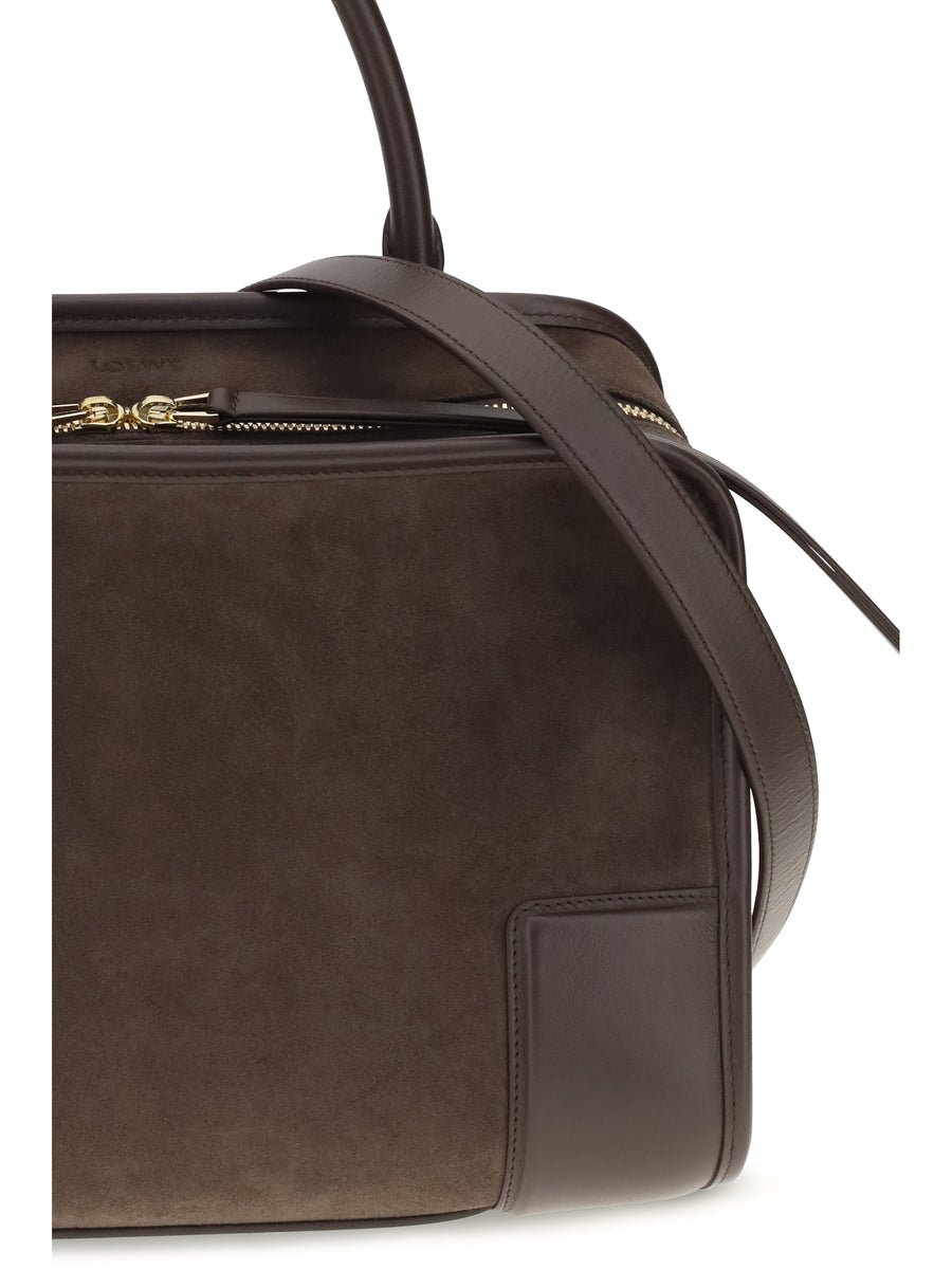 Handbag Amazona 180 Dark Chestnut Calfskin Calf Leather Shoulder Bags
