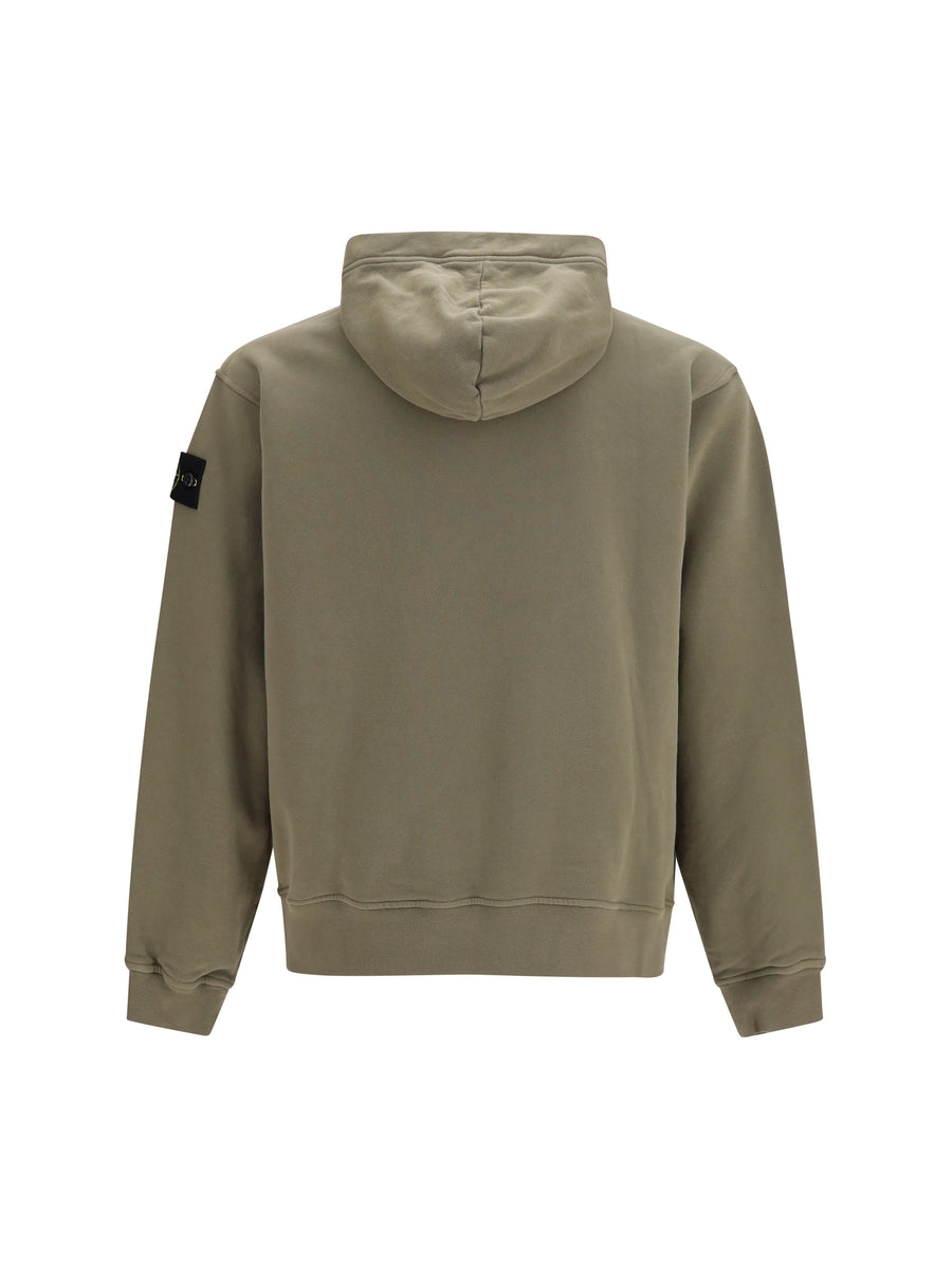 Hooded Sweatshirt Military Green Cotton Sweatshirts