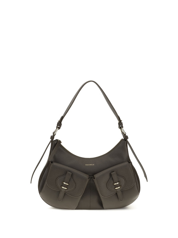 Shoulder Bag Boheme Taupe Calf Leather