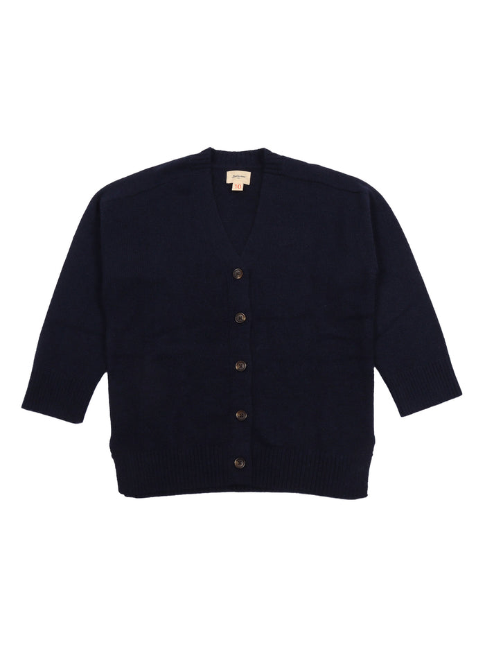 Gomp K1697u Knitwear Blue Polyamide Hair Wool Crewneck