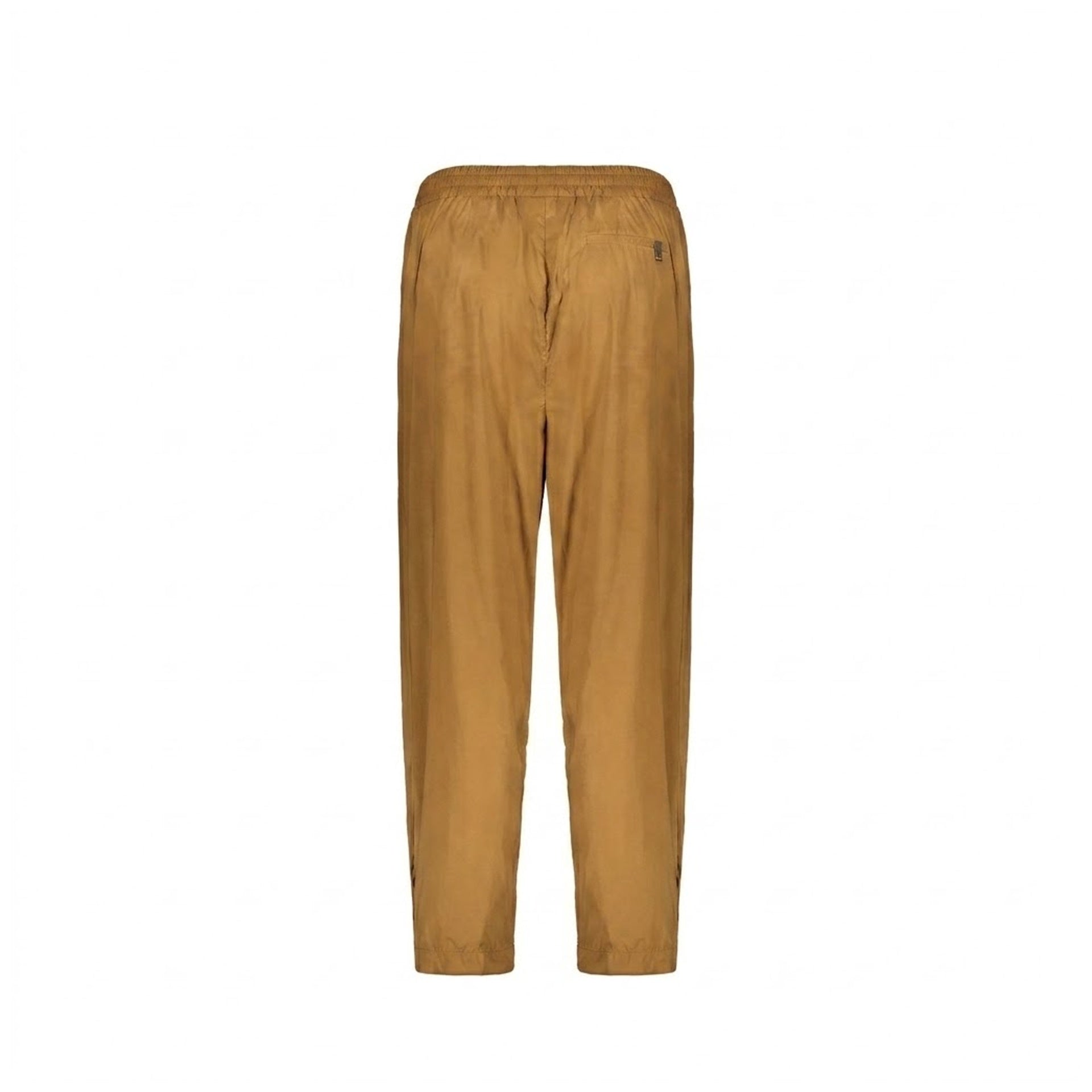 Herno Drawstring Elastic Waist Pants Brown Elastane Polyamide