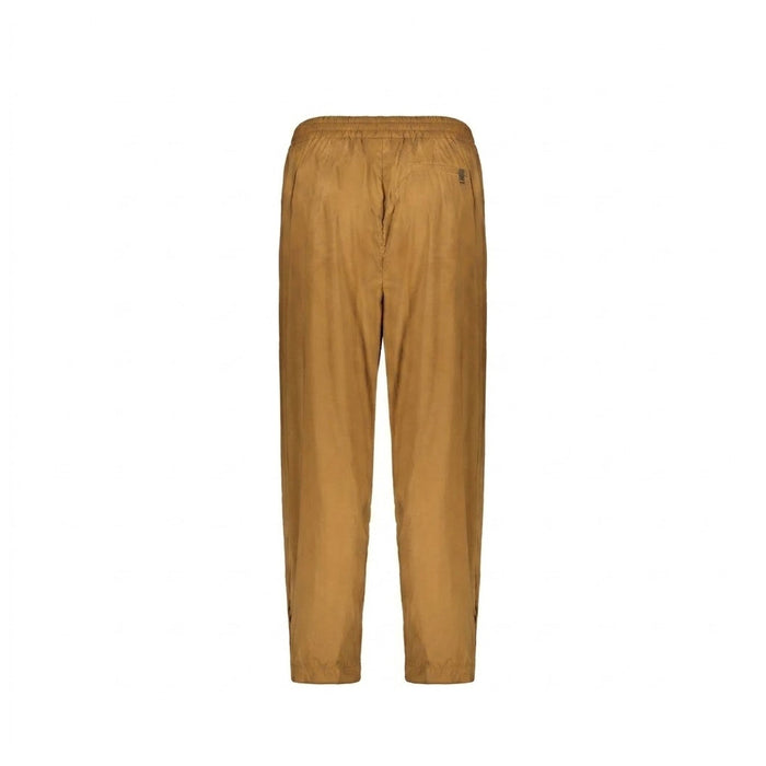 Herno Drawstring Elastic Waist Pants Brown Elastane Polyamide