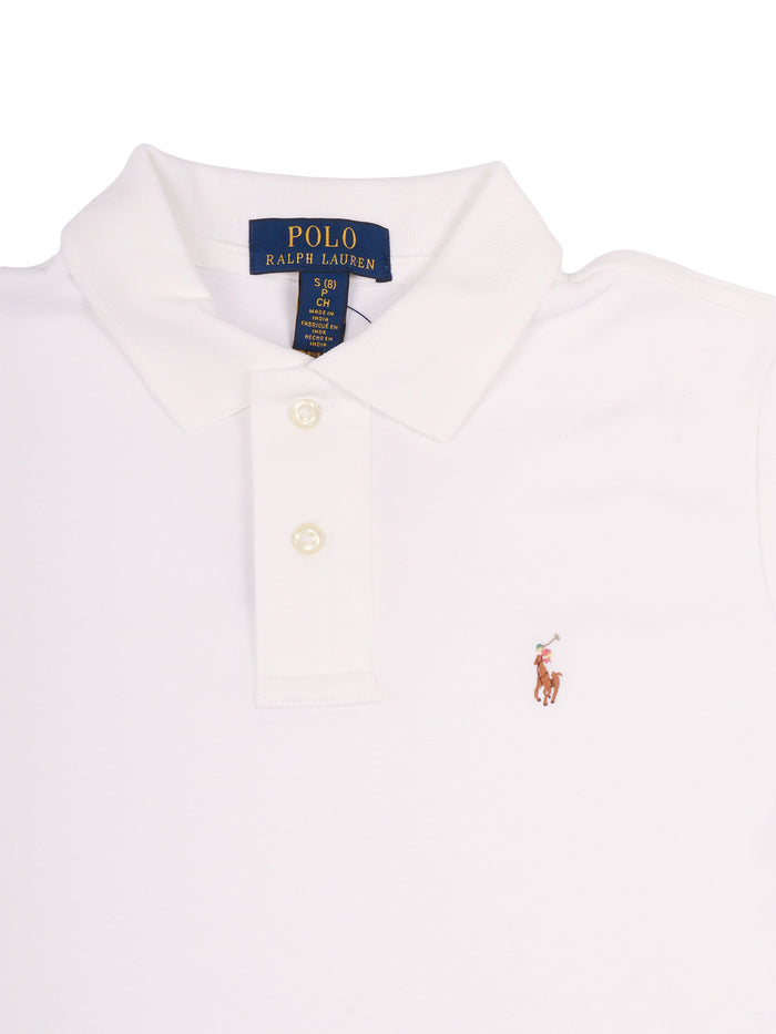 Sskcmultppm1-Knit Shirts-Polo Shirt White Cotton Short Sleeves Polo