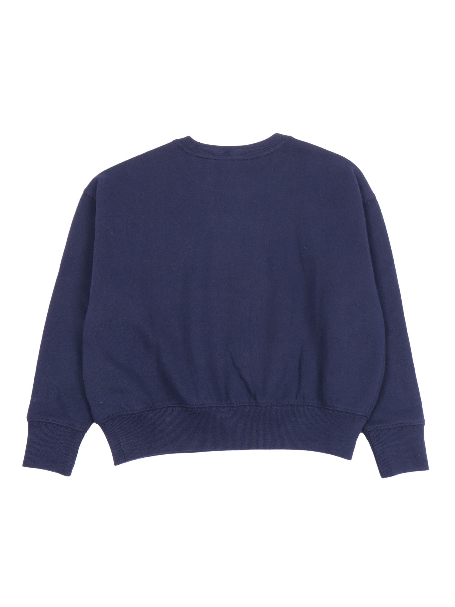 Knit-Sweatshirt Blue Cotton Polyester