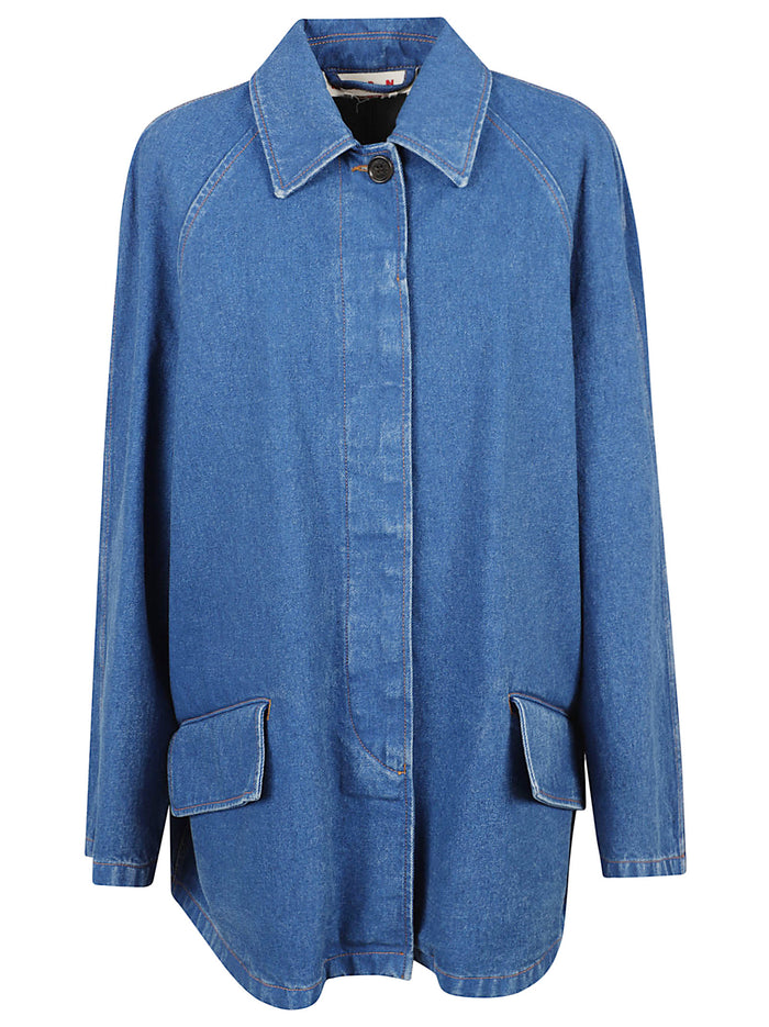 Marni Shirts Ocean Cotton Woven
