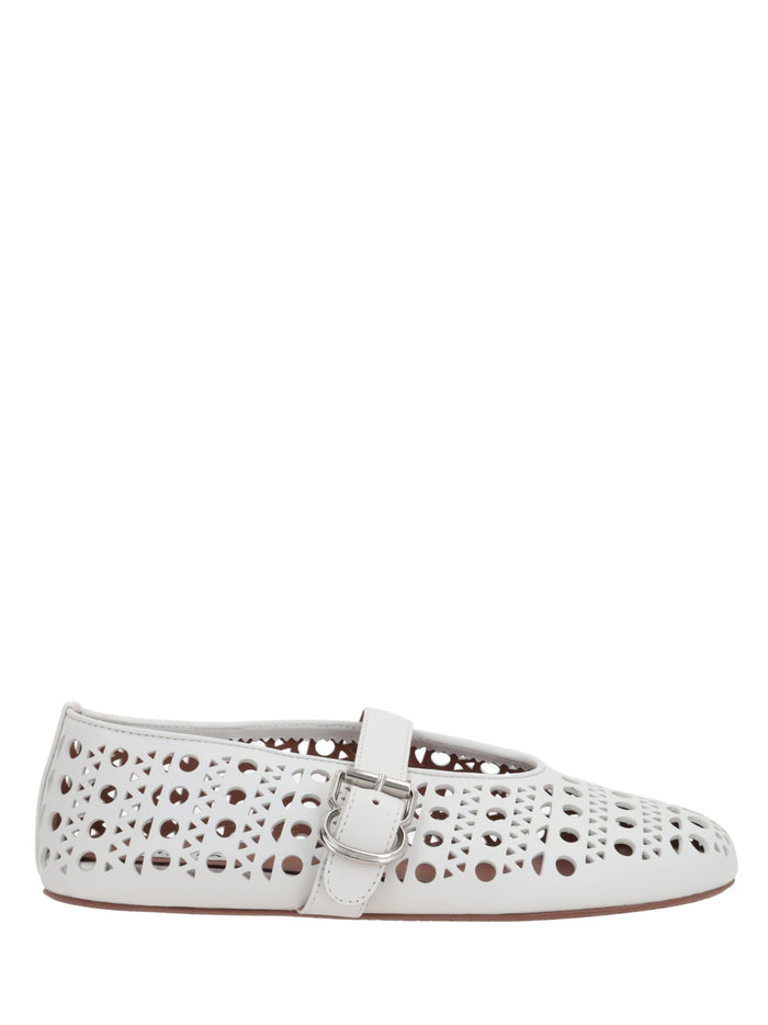 Alaia Flat Shoes Bianco