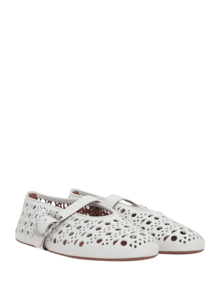 Alaia Flat Shoes Bianco