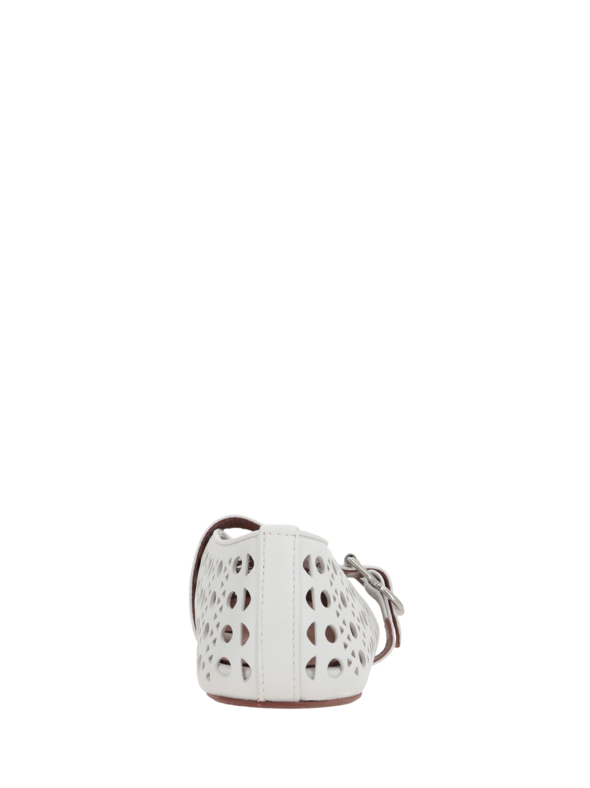 Alaia Flat Shoes Bianco