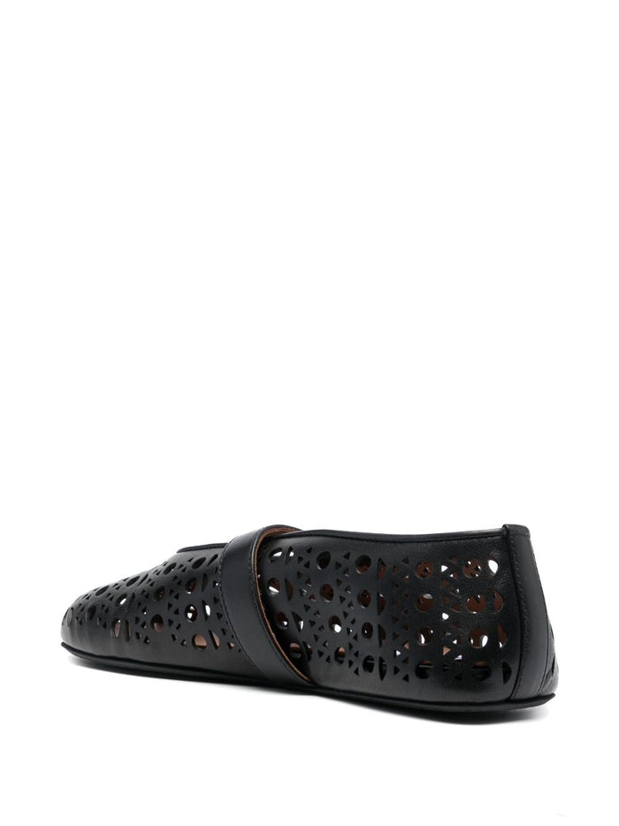Alaia Flat Shoes Nero
