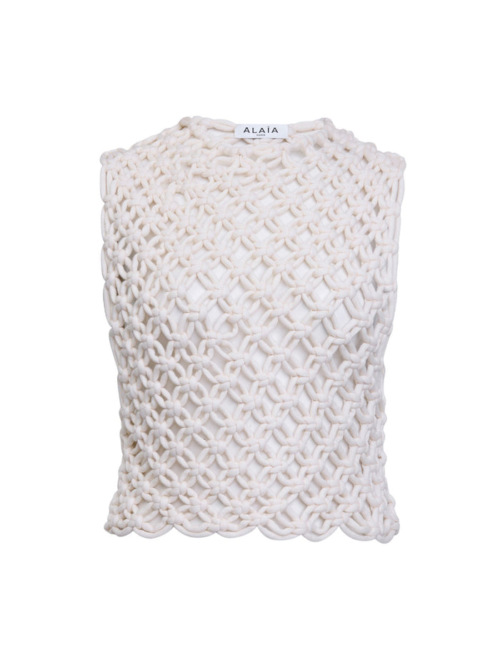 Alaia Top Bianco