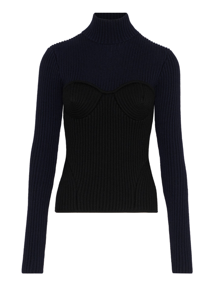 JEAN PAUL GAULTIER Sweaters Blue Merino Wool