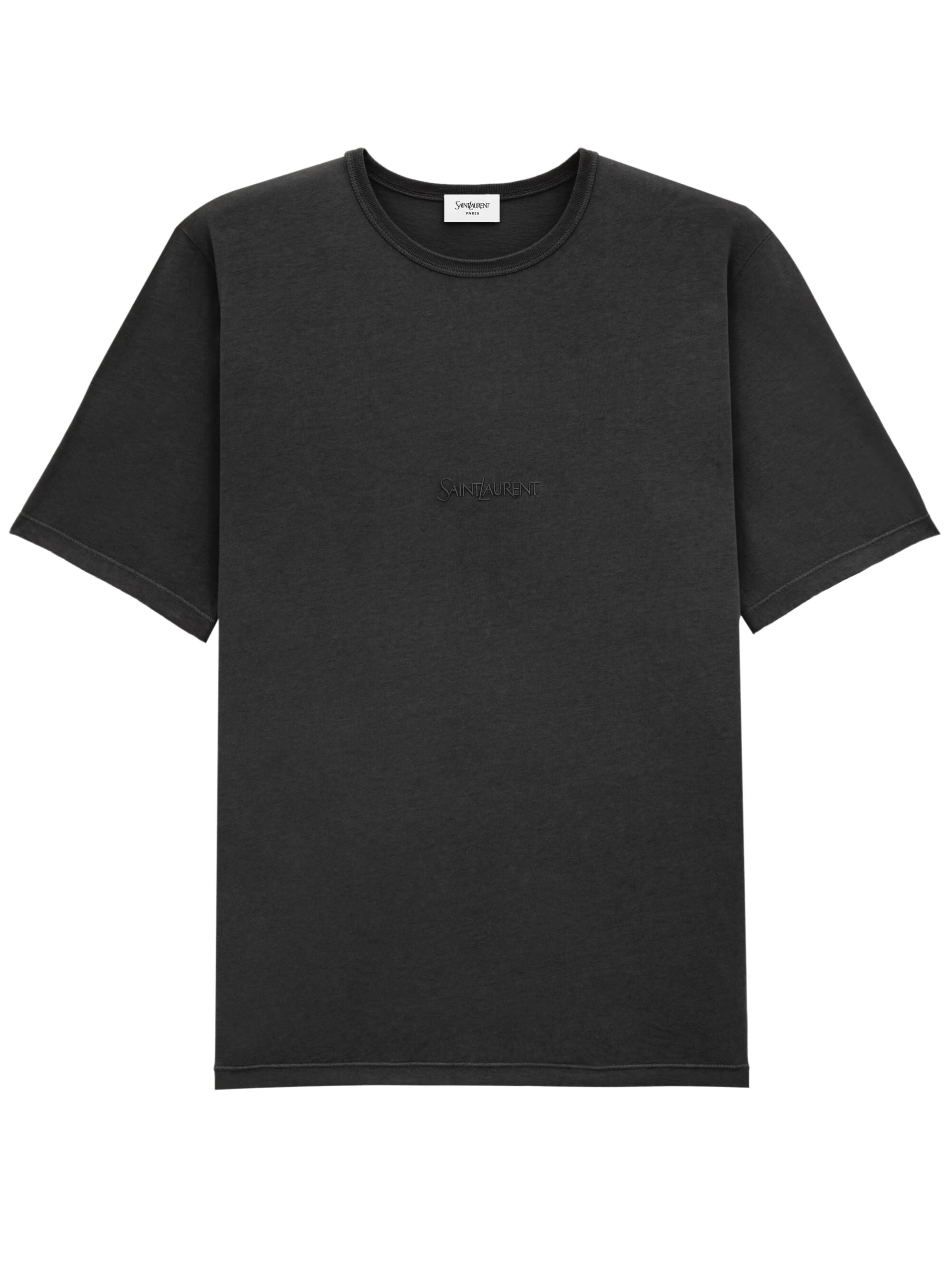 Saint Laurent T-Shirts And Polos Black Cotton