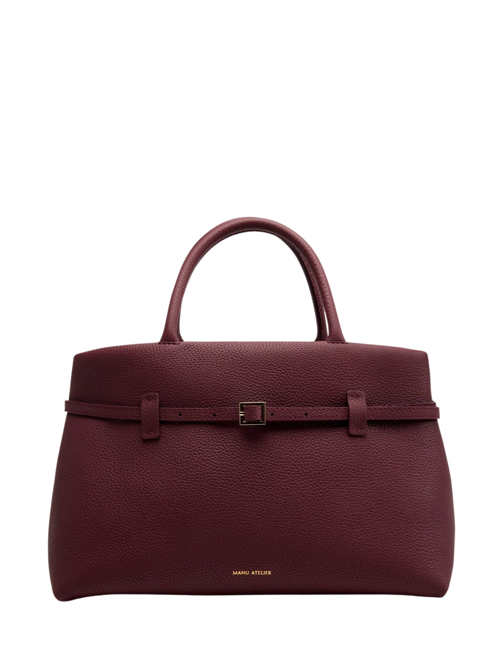 Manu Atelier Bags Bordeaux Calfskin Leather
