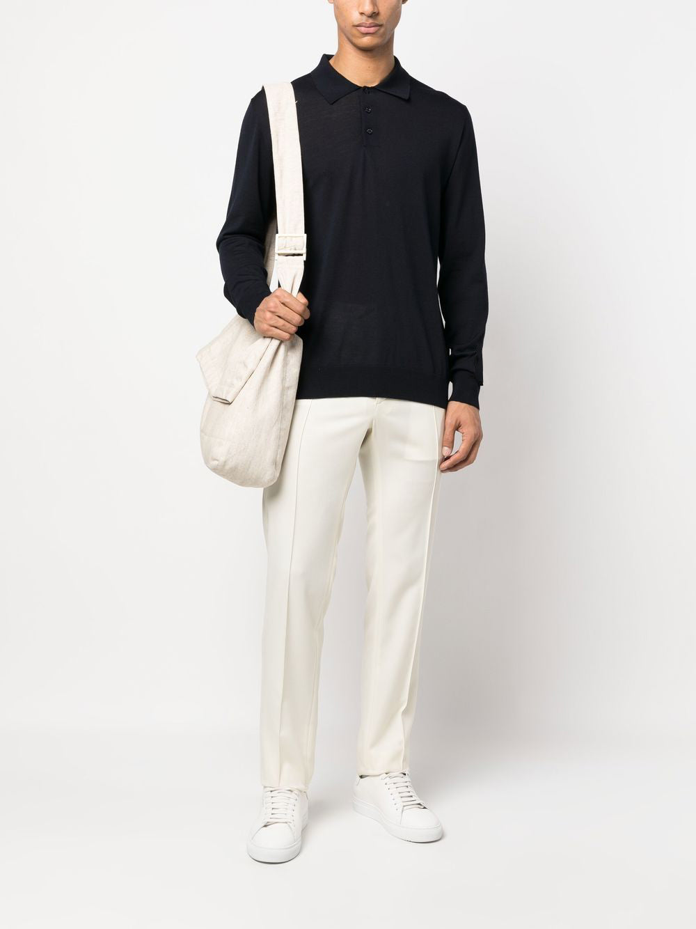 Golden Goose Sweaters Blue Wool Virgin