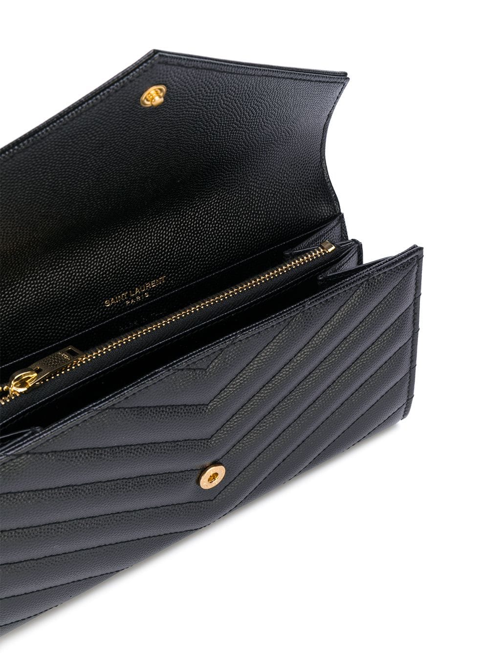 Saint Laurent Wallets Black Calf Skin