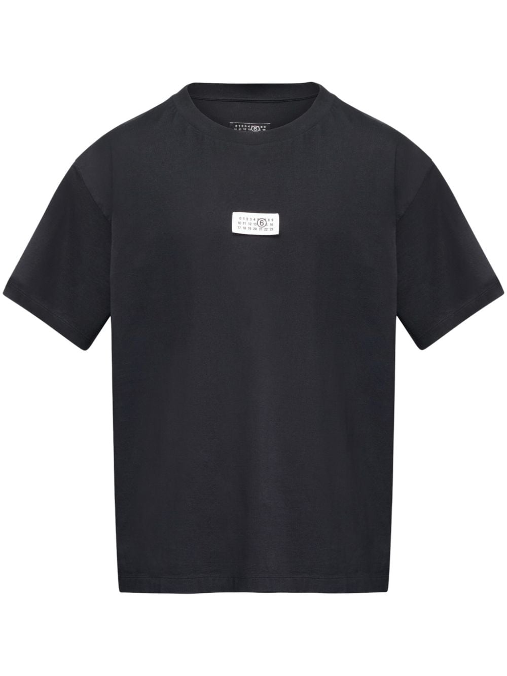 Mm6 Maison Margiela T-Shirts And Polos Nero Cotton