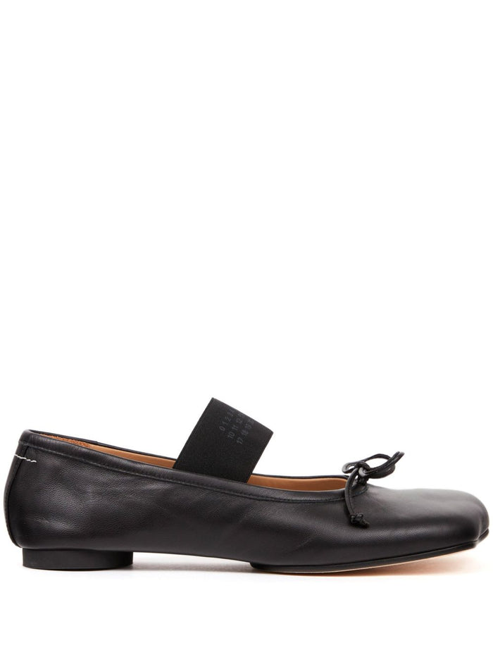 Mm6 Maison Margiela Flat Shoes Nero Ovine Leather