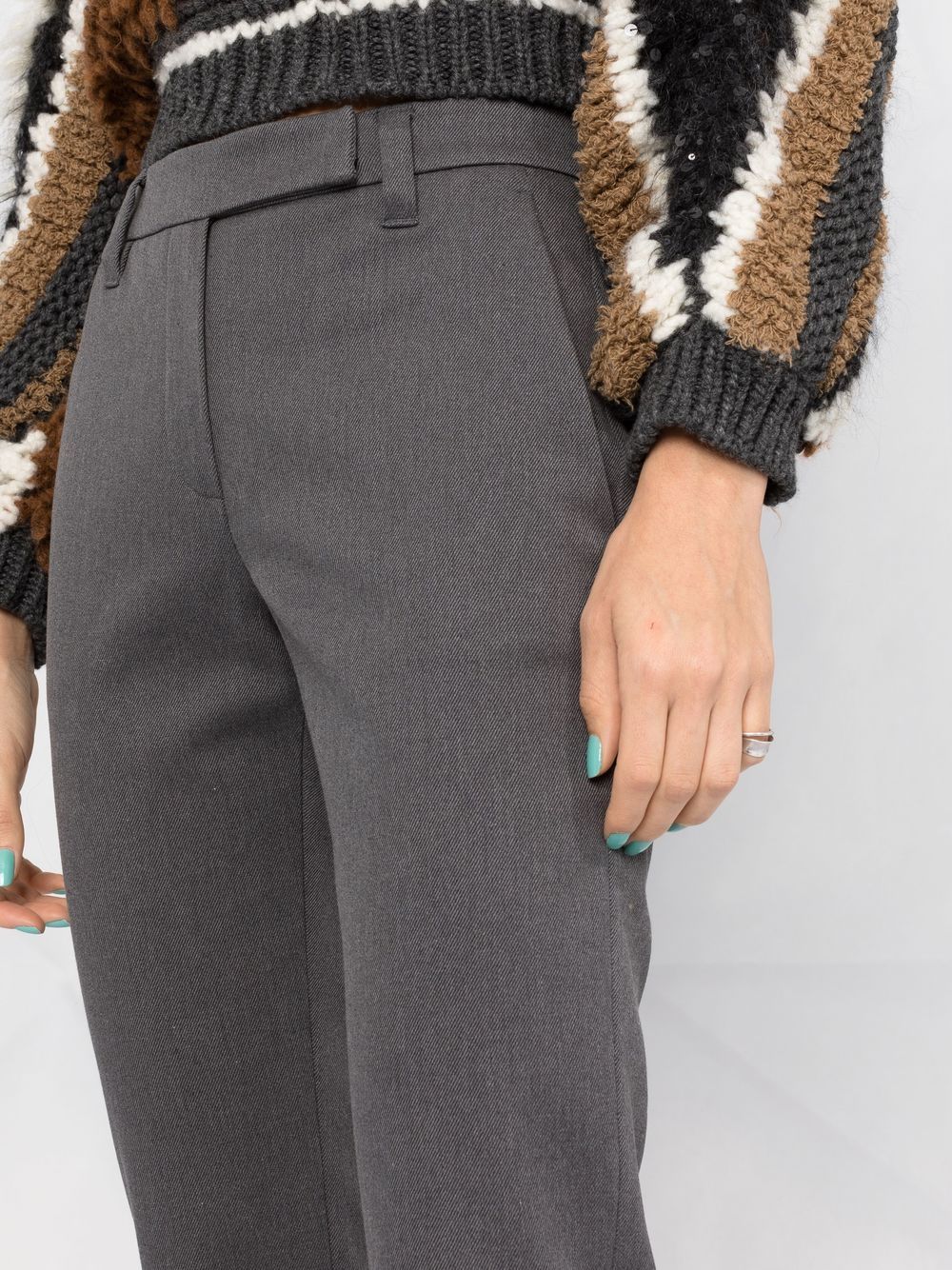 Brunello Cucinelli Trousers Grey Cotton Elastane