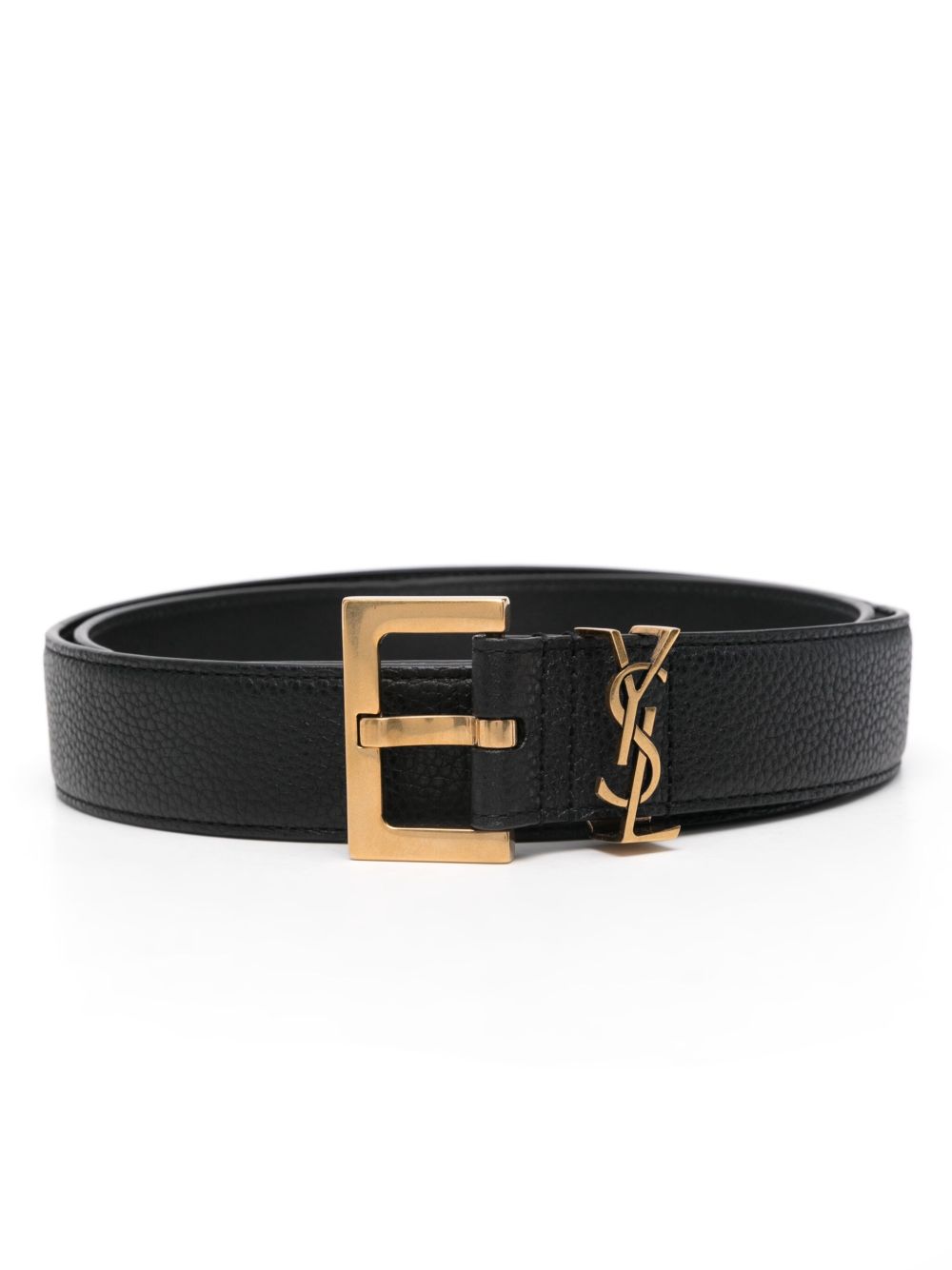 Saint Laurent Belts Black Calf Skin