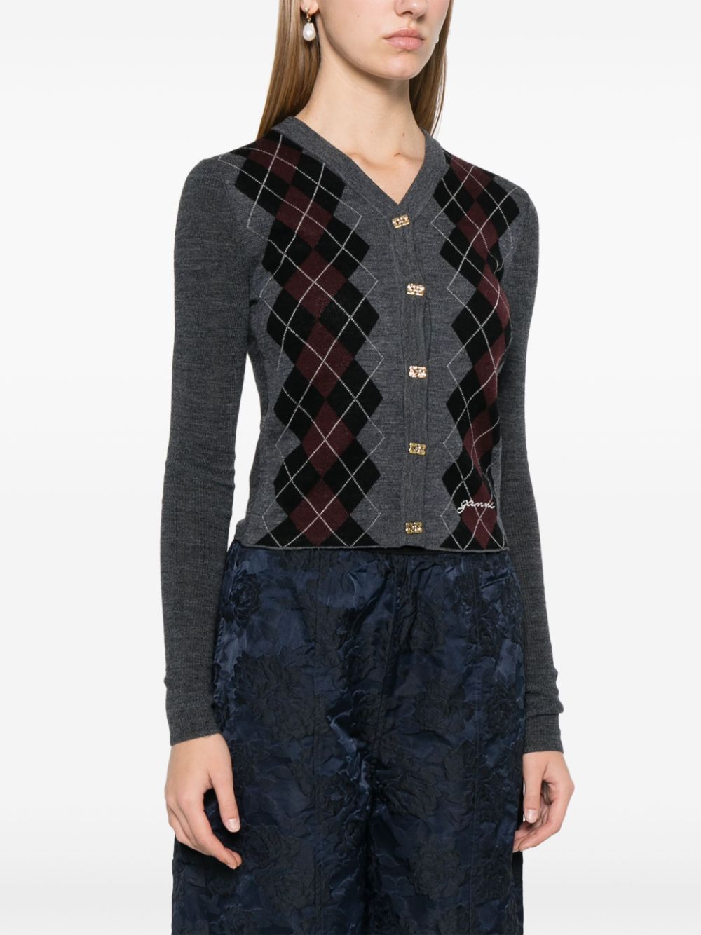 Ganni Sweaters Multicolour Merino Wool