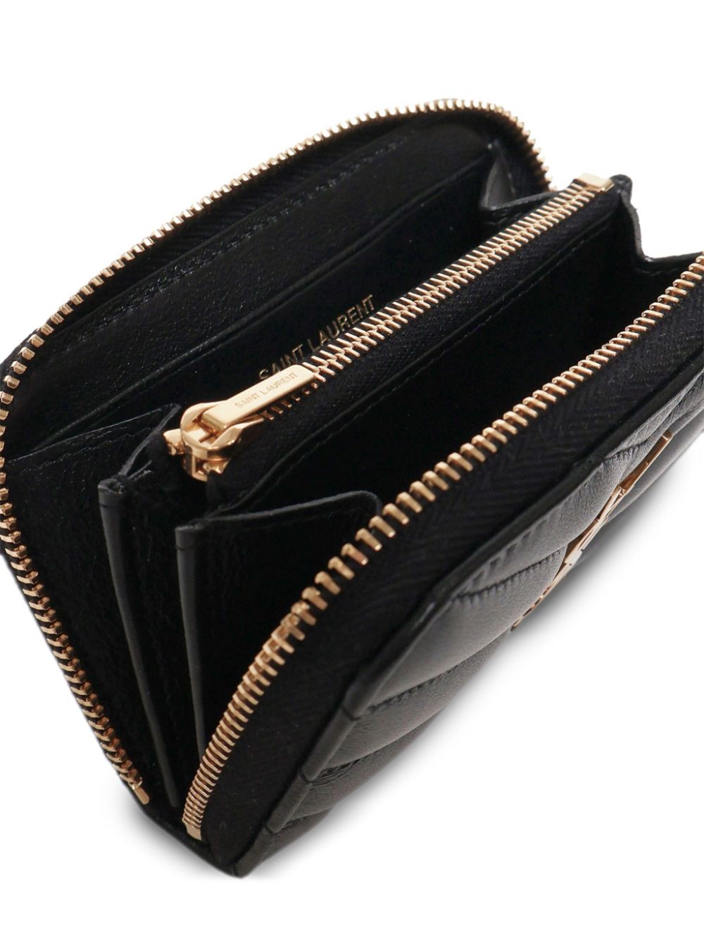 Saint Laurent Wallets Black Lamb