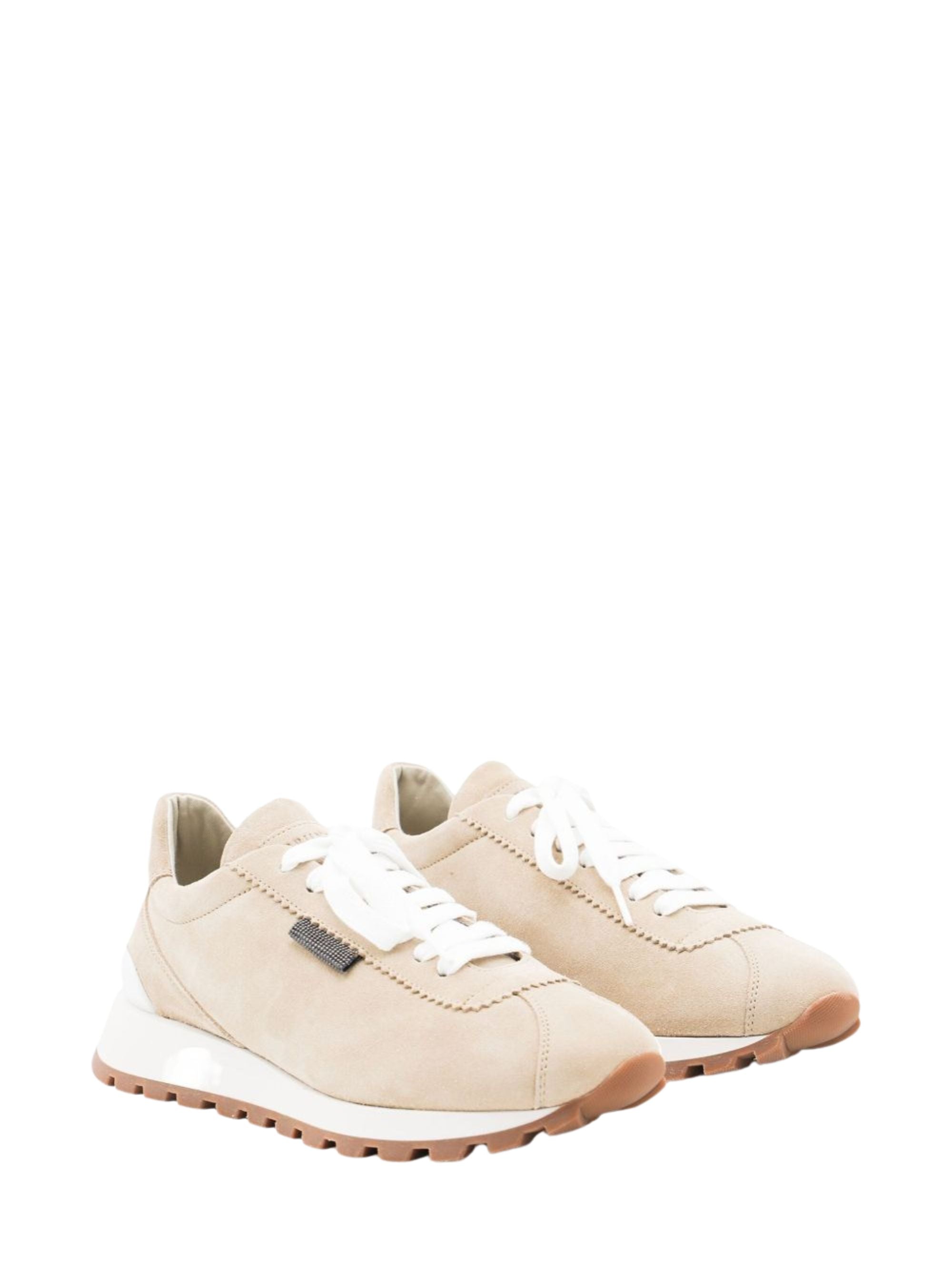 Brunello Cucinelli Sneakers Beige Calf Leather