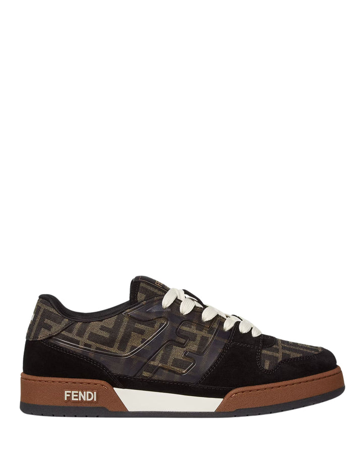Fendi Sneakers Black Calf Leather