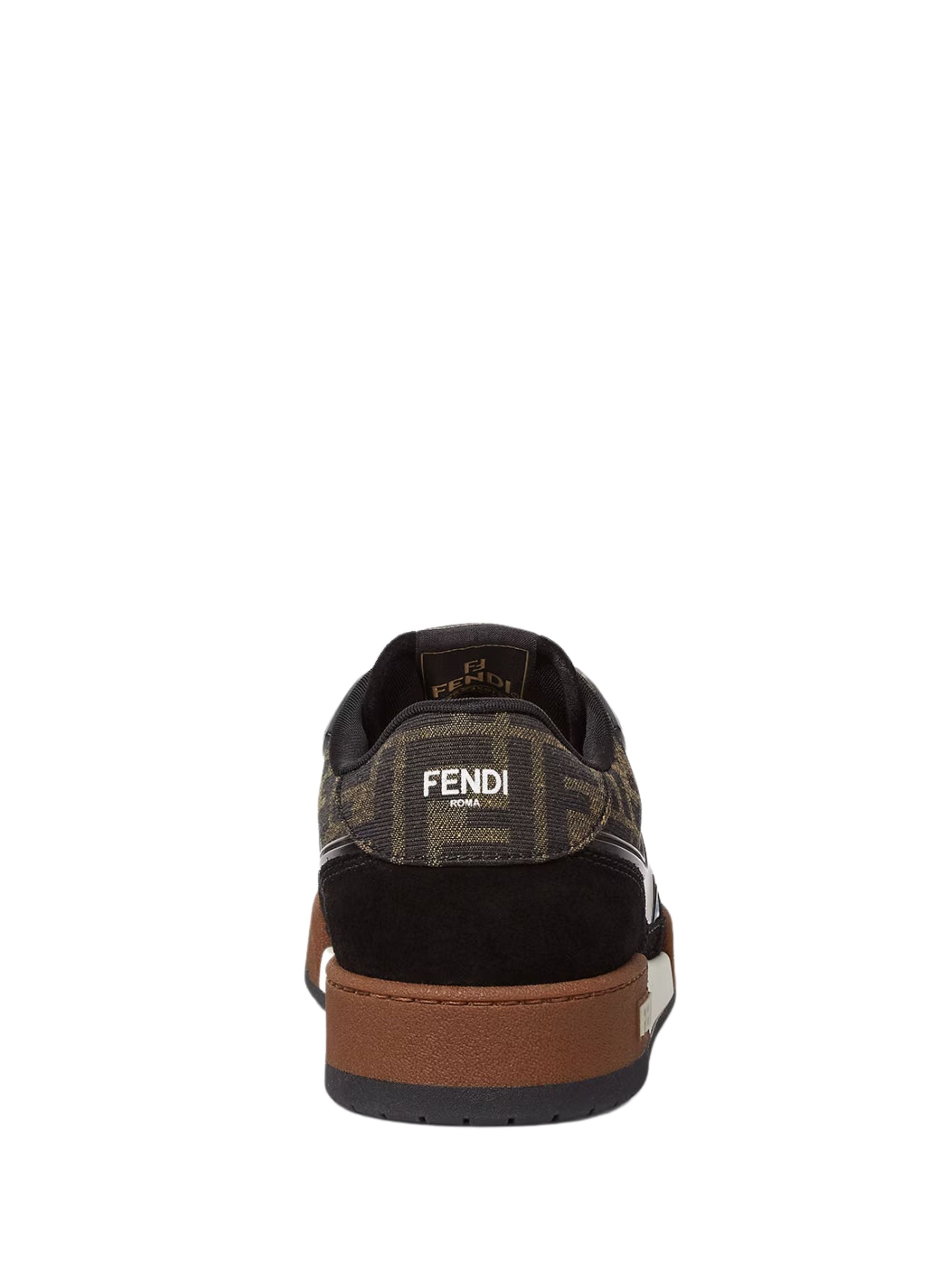 Fendi Sneakers Black Calf Leather