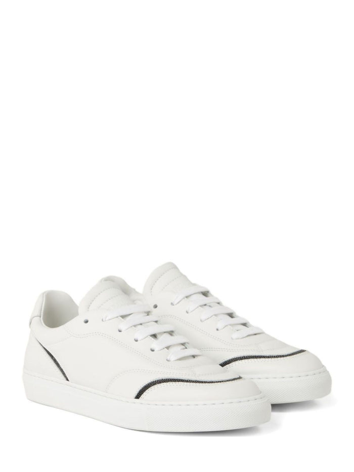 Brunello Cucinelli Sneakers White Calf Leather