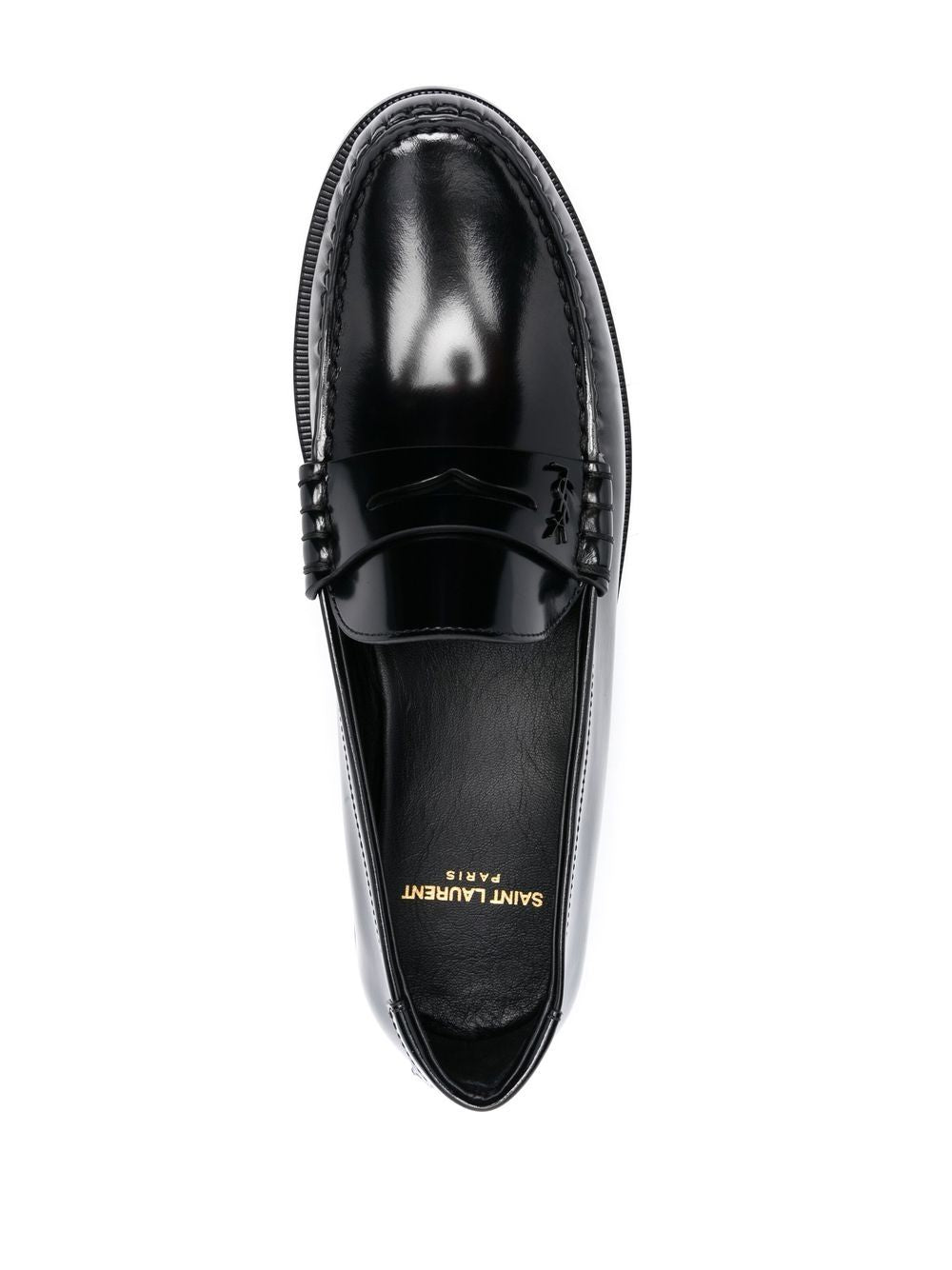 Saint Laurent Flat Shoes Black Domesticated Calf Leather