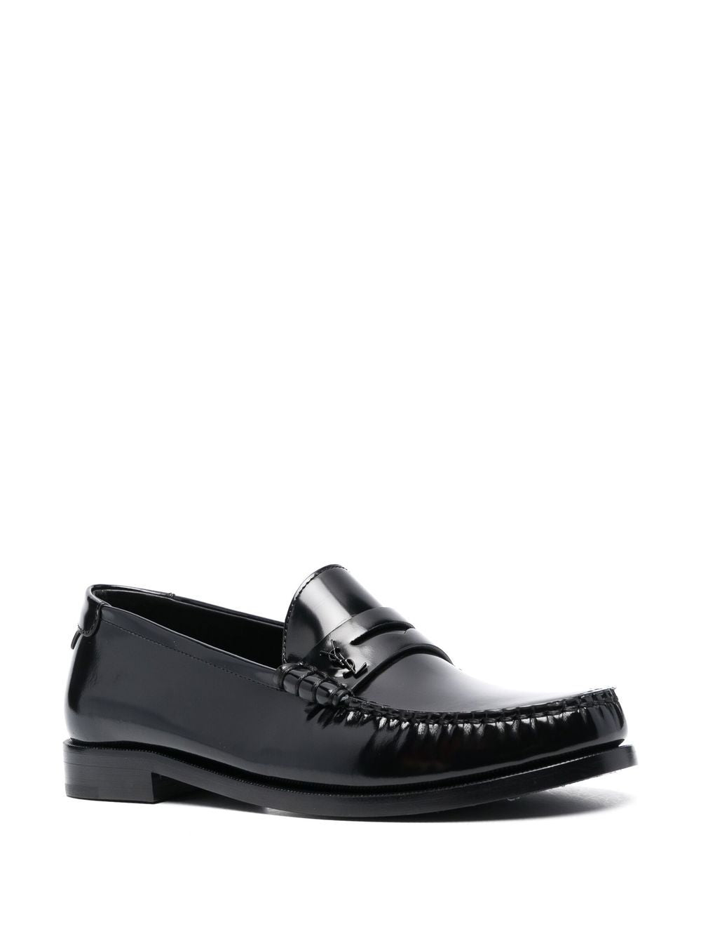 Saint Laurent Flat Shoes Black Domesticated Calf Leather