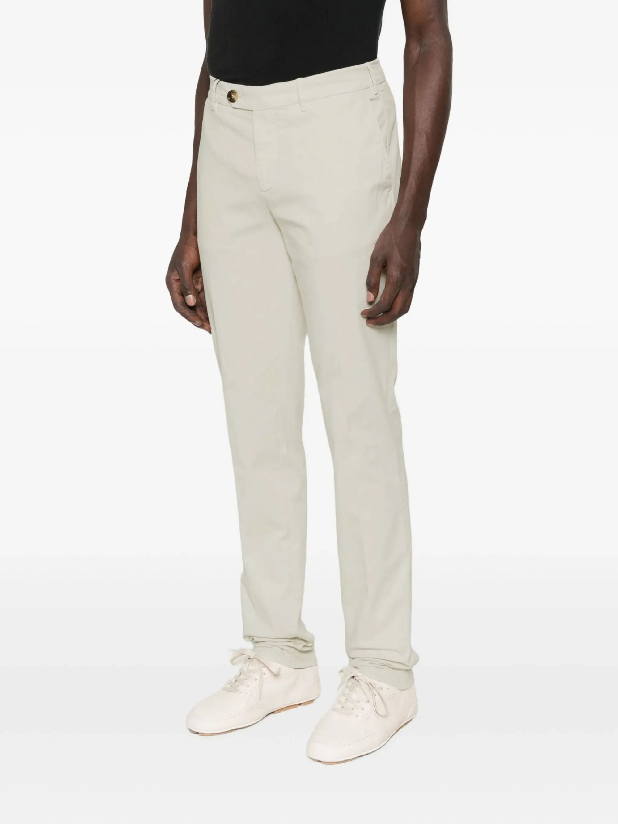Brunello Cucinelli Trousers Grey Cotton Elastane