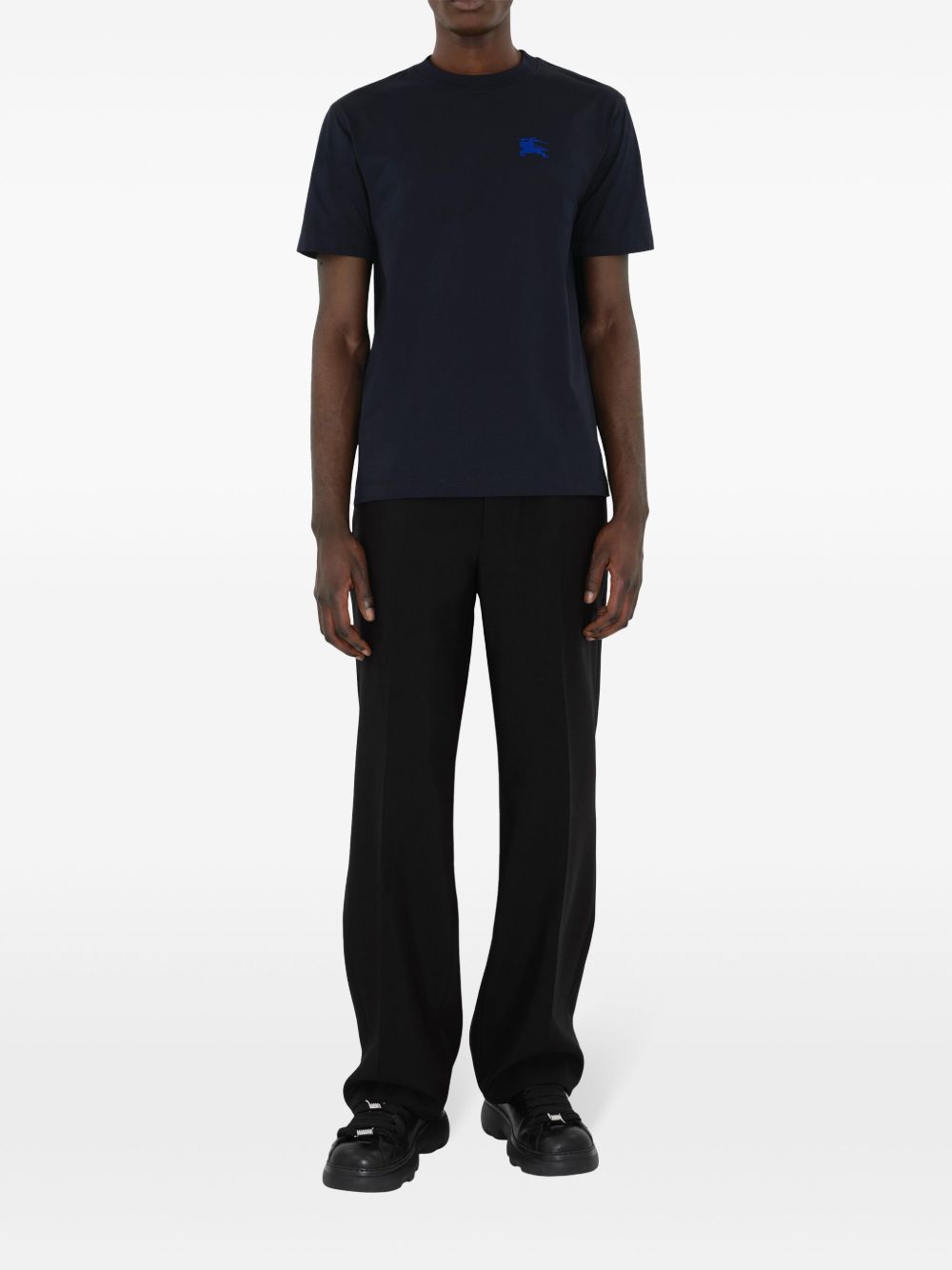 Burberry T-Shirts And Polos Blue Cotton