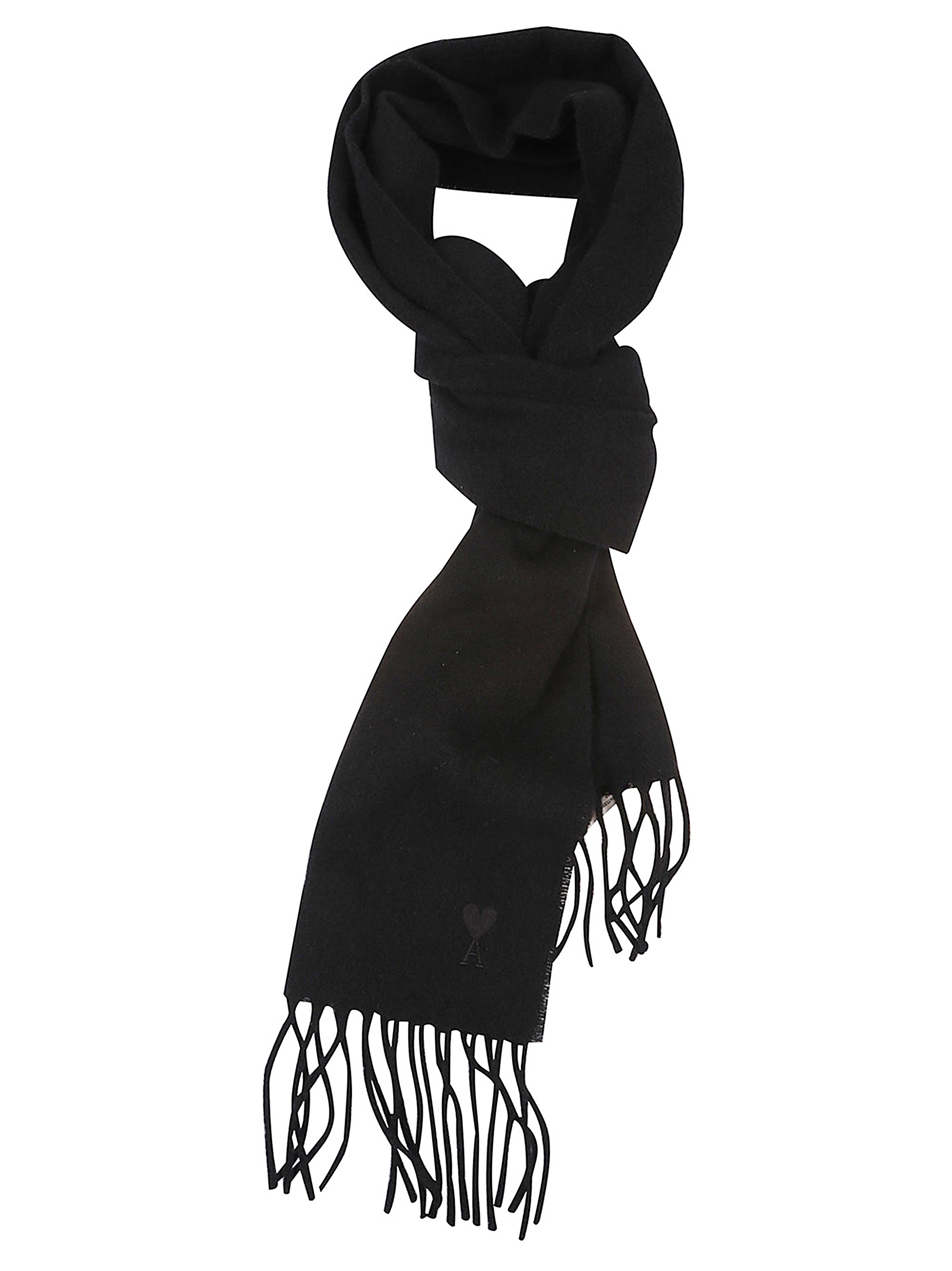 Ami Paris Scarfs Black Wool