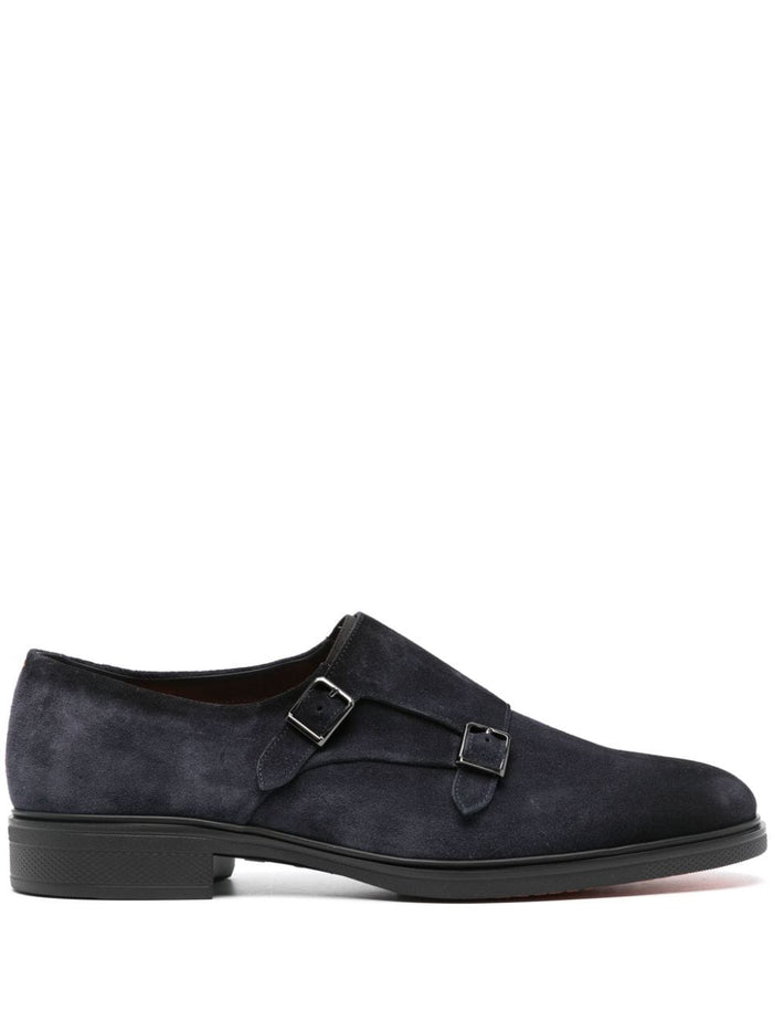 Santoni Flat shoes Blue Calf