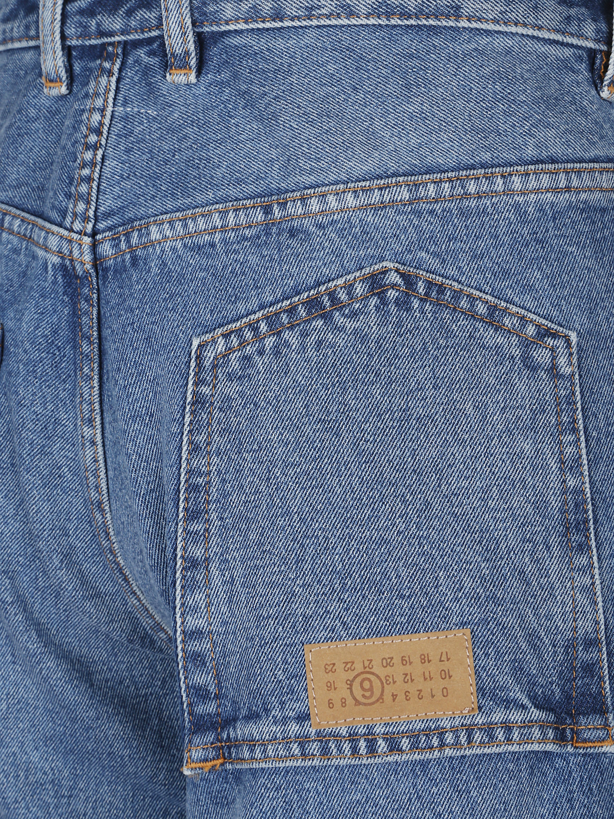 Mm6 Maison Margiela Jeans Denim Chiaro Cotton