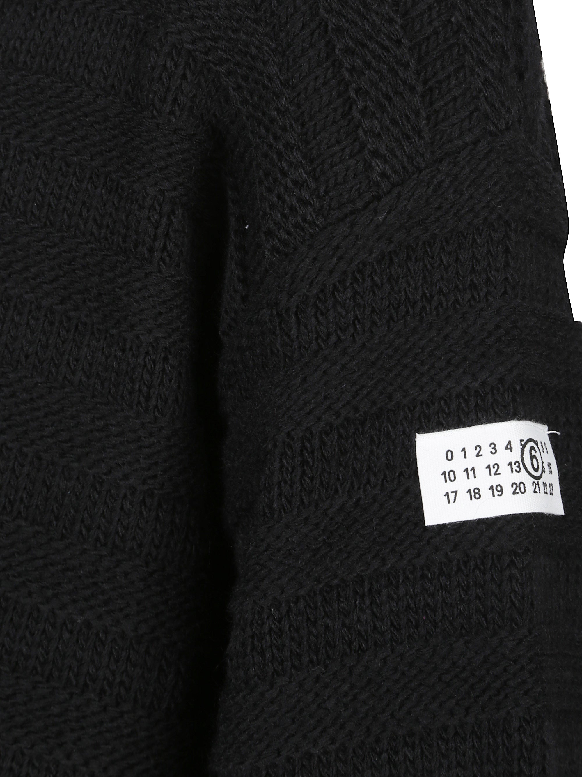 Mm6 Maison Margiela Sweaters Nero Wool Virgin Acrylic
